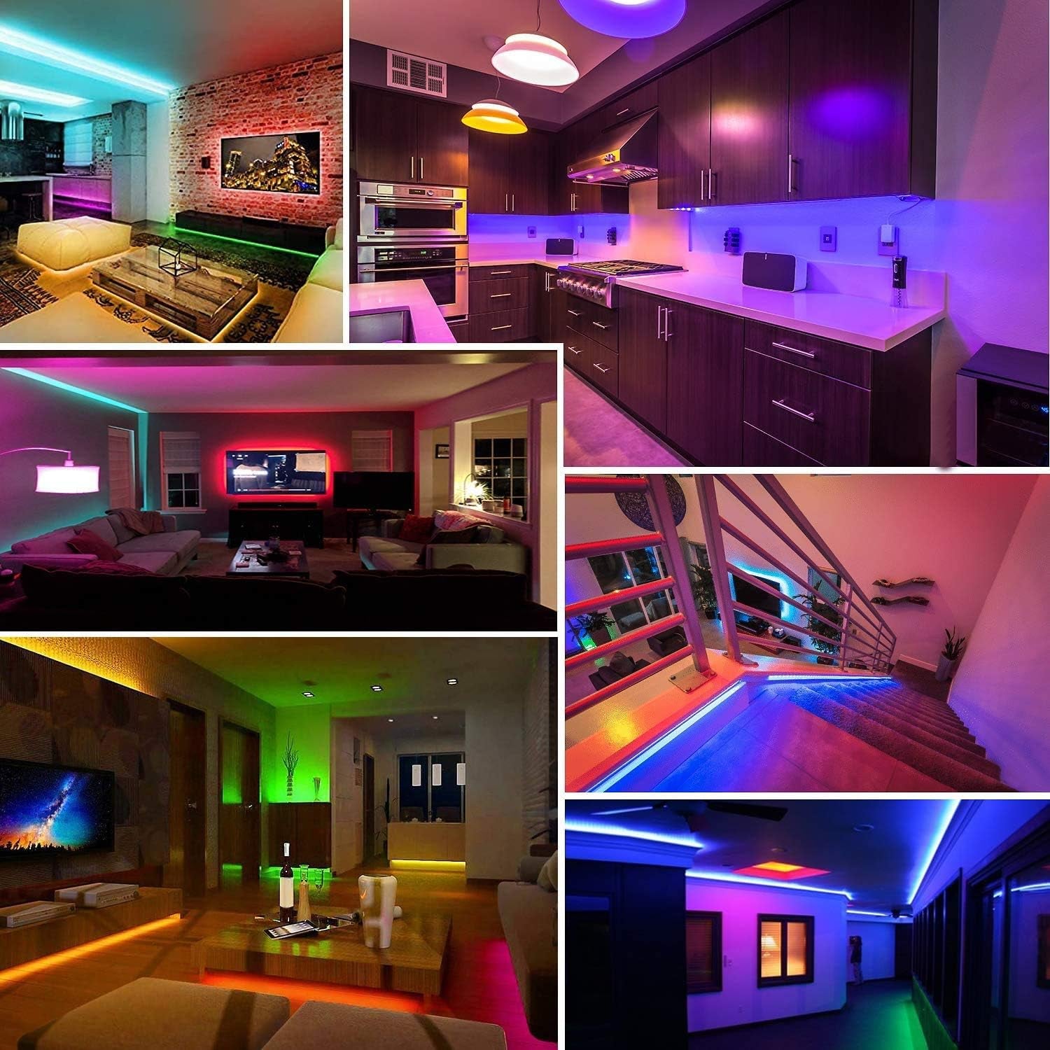 100Ft Led Lights Music Sync Color Changing Led Strip Lights Led Lights Strip with Phone App Control and Remote Led Lights for Bedroom Living Room Party Home Decoration1